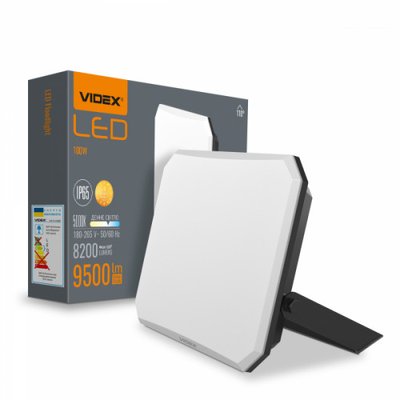 LED прожектор VIDEX 100W 5000K VLE-F3-1005B фото